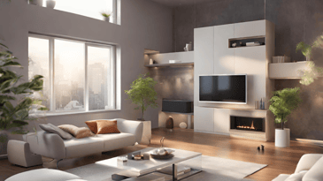 Modern Smart Home Living Room